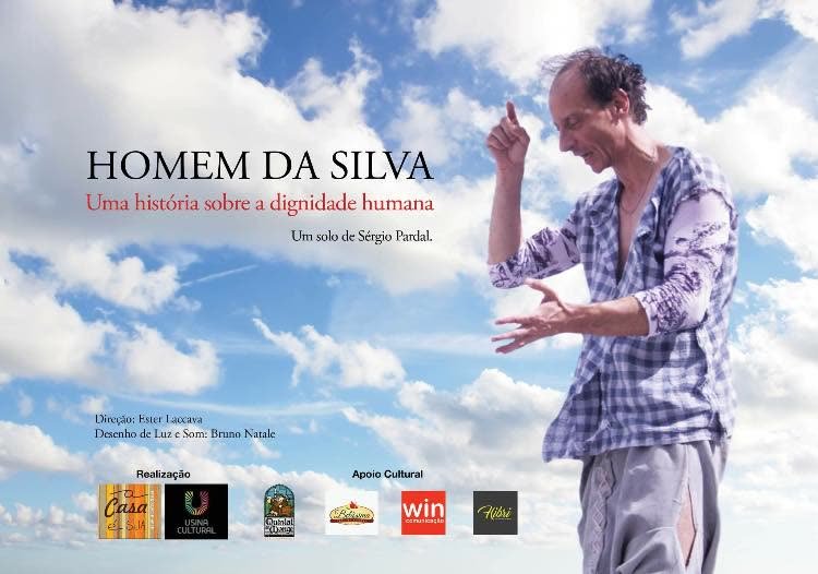 Registro da montagem Homem da Silva, produção da Usina Cultural